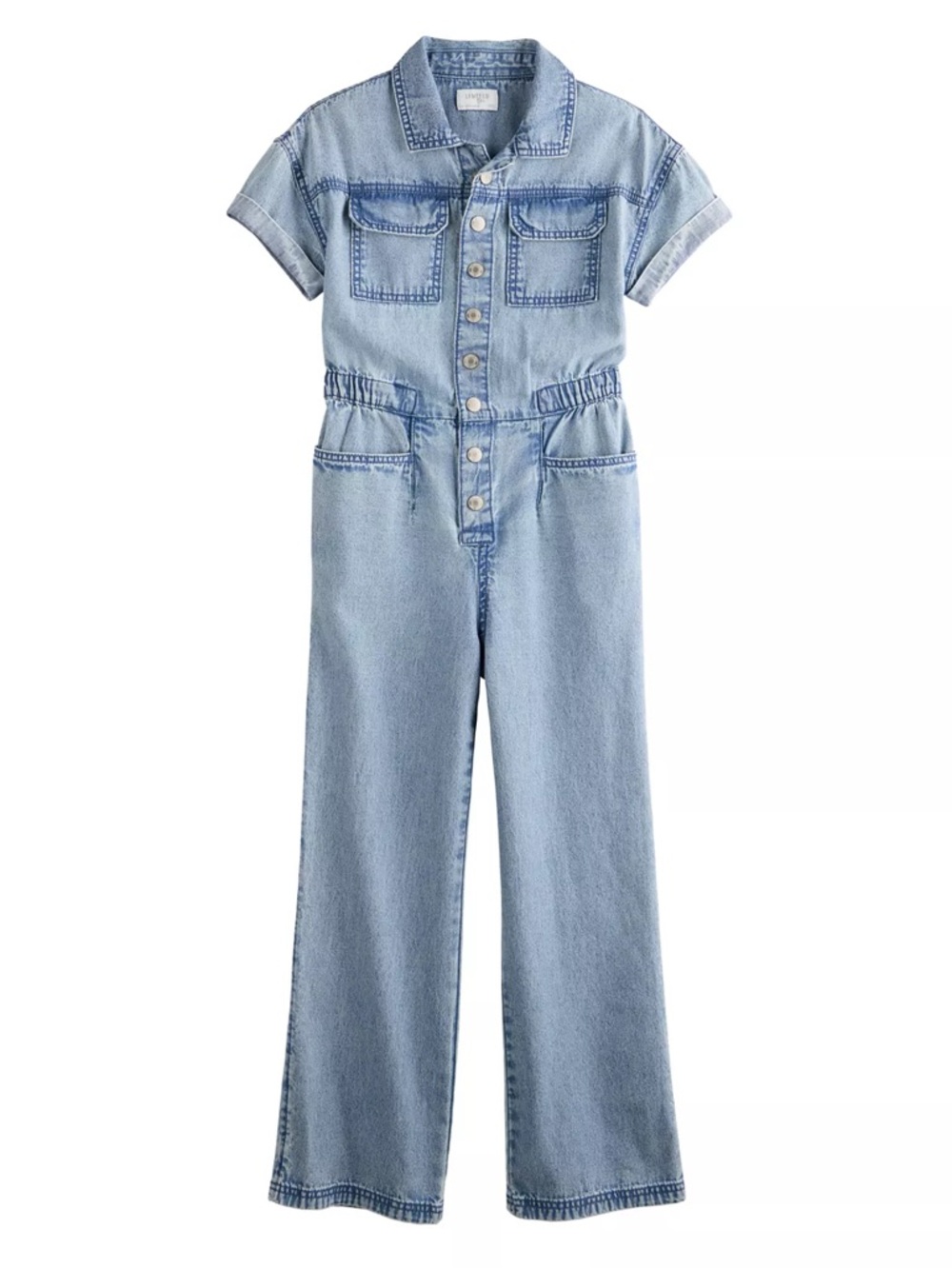 NEW limited too lightwash jumpsuit